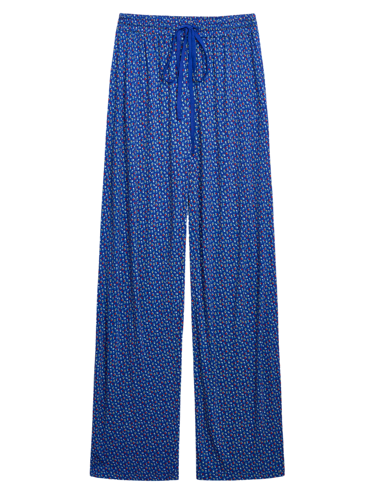 Navy Ditsy Floral Pajama Set Trio