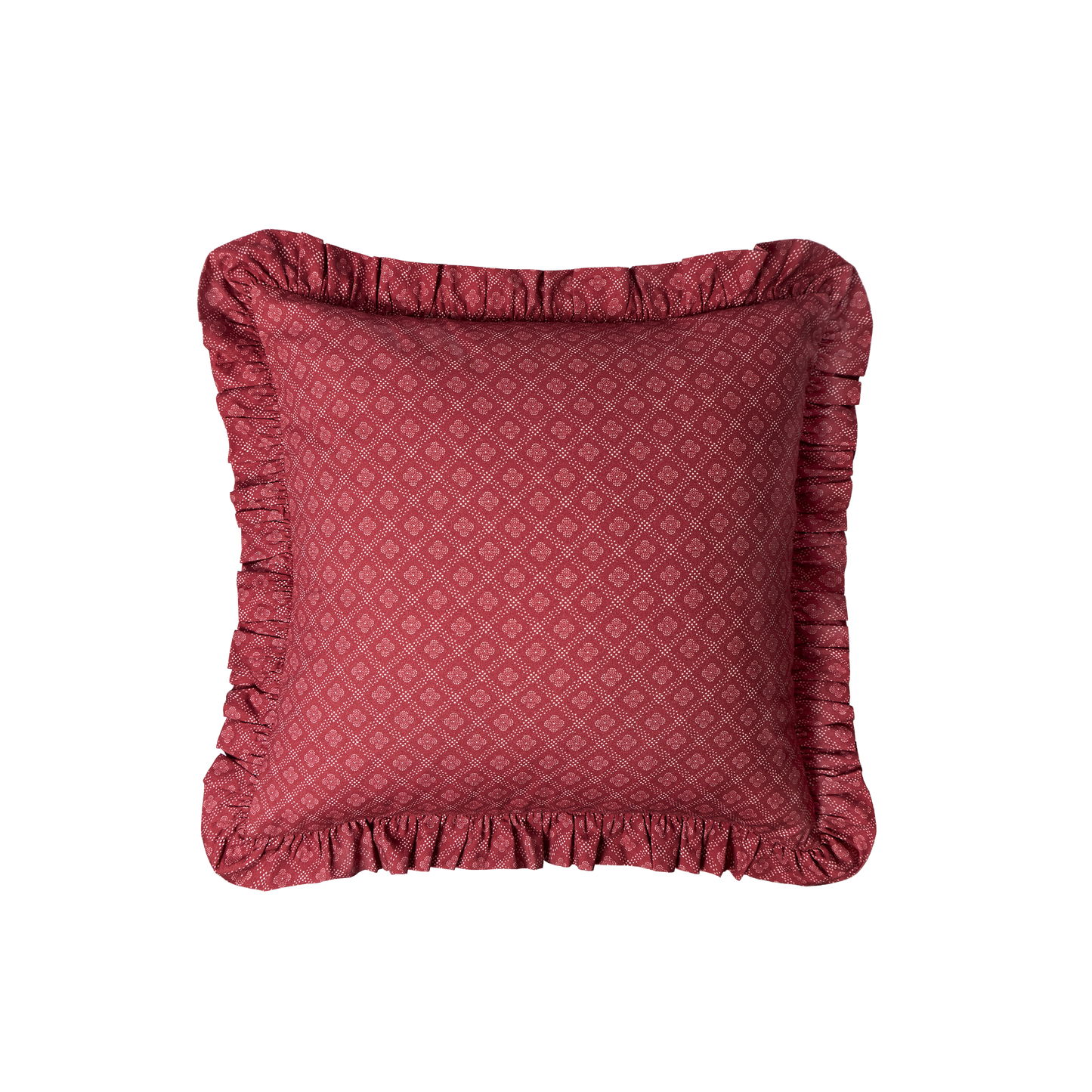 Zwölfermuster Ruffled Throw Pillow