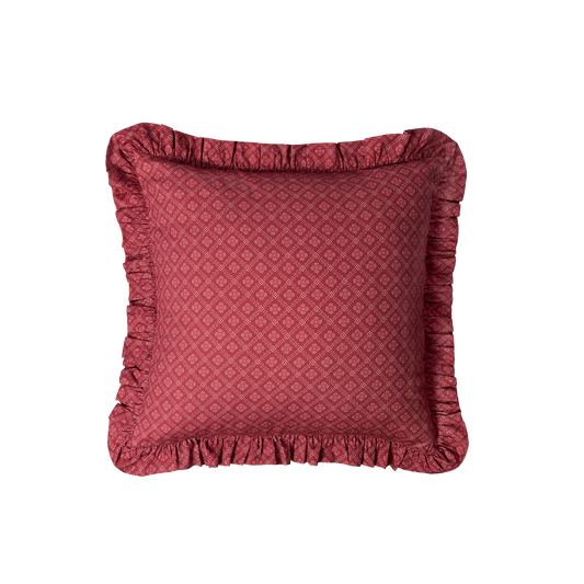 Zwölfermuster Ruffled Throw Pillow